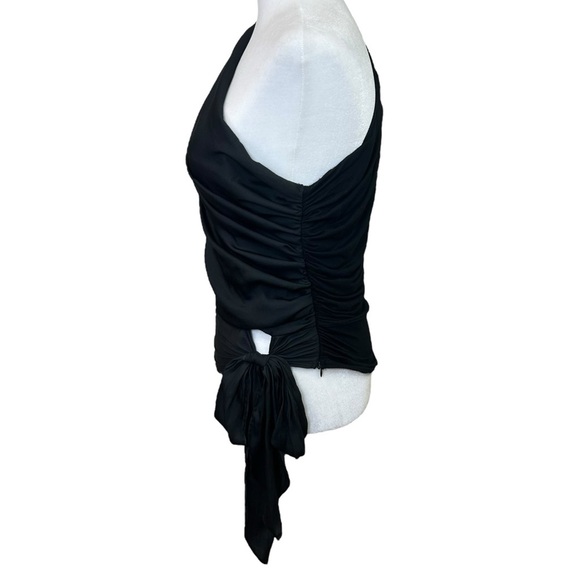 Anthropologie x Dolan - Women’s Ruched Off-The-Shoulder Top, Tie - Black, Medium - Picture 7 of 12